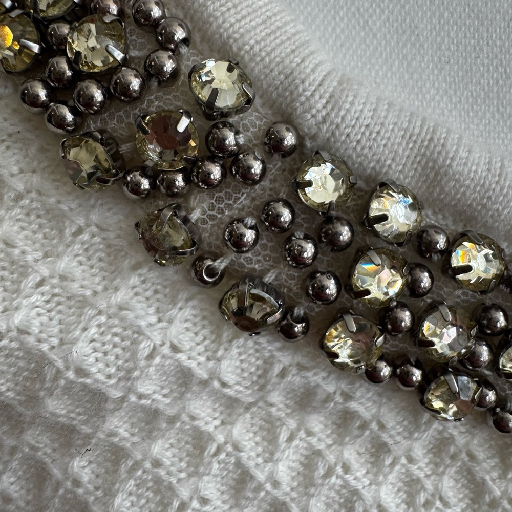 Hinge Cream Sweater with Embellished Neckline - Picture 5 of 10